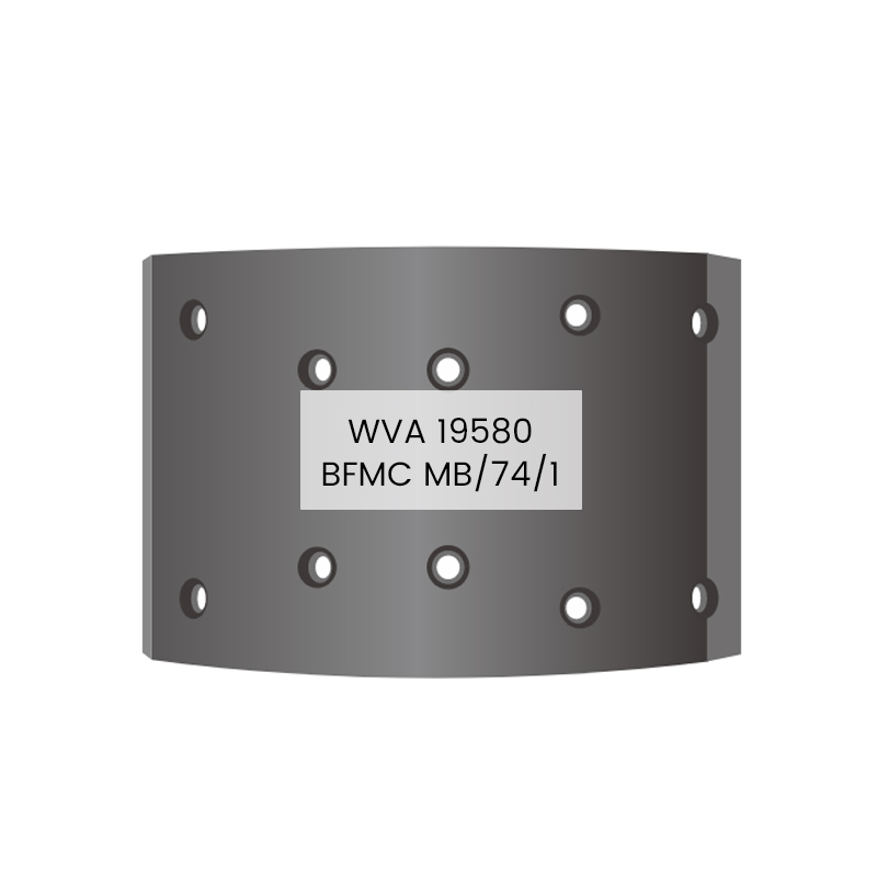 Brake Lining 19580 MB/74/1 for MAN，MERCEDES-BENZ