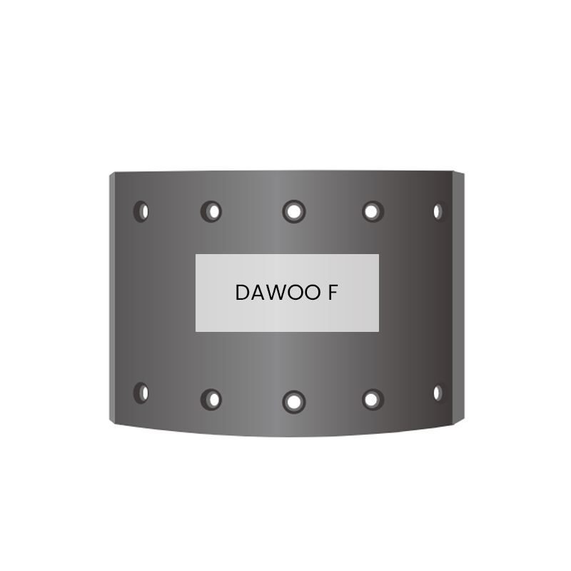 DAWOO F Brake lining Korea Truck Brake Auto Parts 16mm Thickness